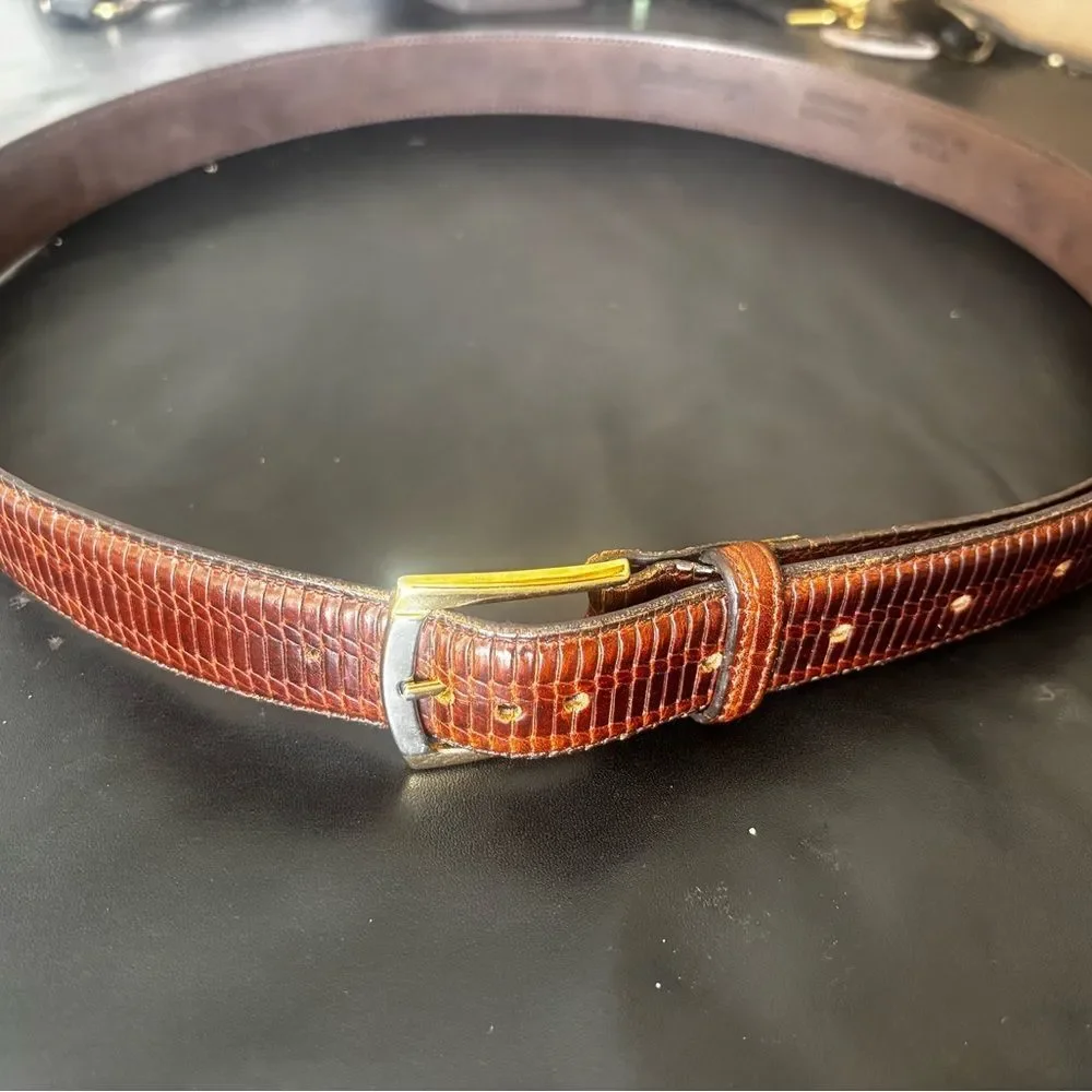 Burberry animal print dress suit belt vintage accessory - Picture 2 of 5